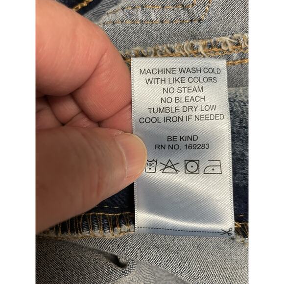 Y2K Denim Overalls Crop Top Womens XS Boho Jean Coquette Festival Rock Indie - Picture 6 of 9